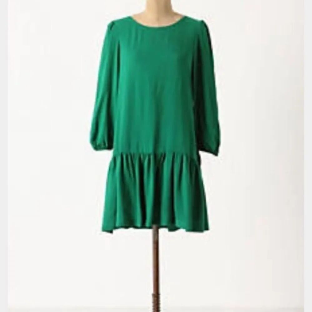 ✨ Anthropologie Meadow Rue Green Dress ✨ - Picture 2 of 6
